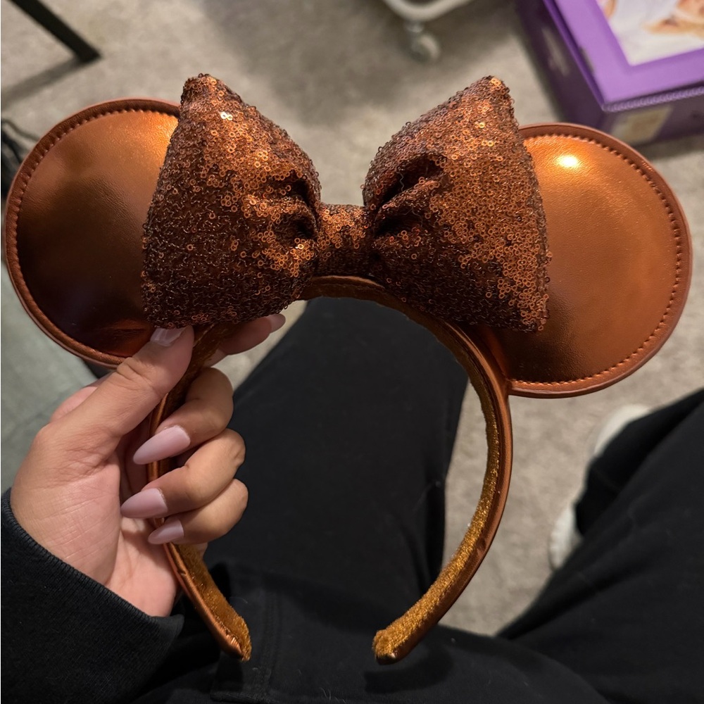 Sequin Bow Mouse Ears Headband